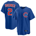 TRASK C.Cubs #2 Nico Hoerner Player Royal Home Game Stitched Jerseys