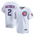 TRASK C.Cubs #2 Nico Hoerner Player White Limited Home Game Stitched Jerseys
