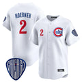 TRASK C.Cubs #2 Nico Hoerner Player White Vapor Premier Limited Home Stitched Jerseys