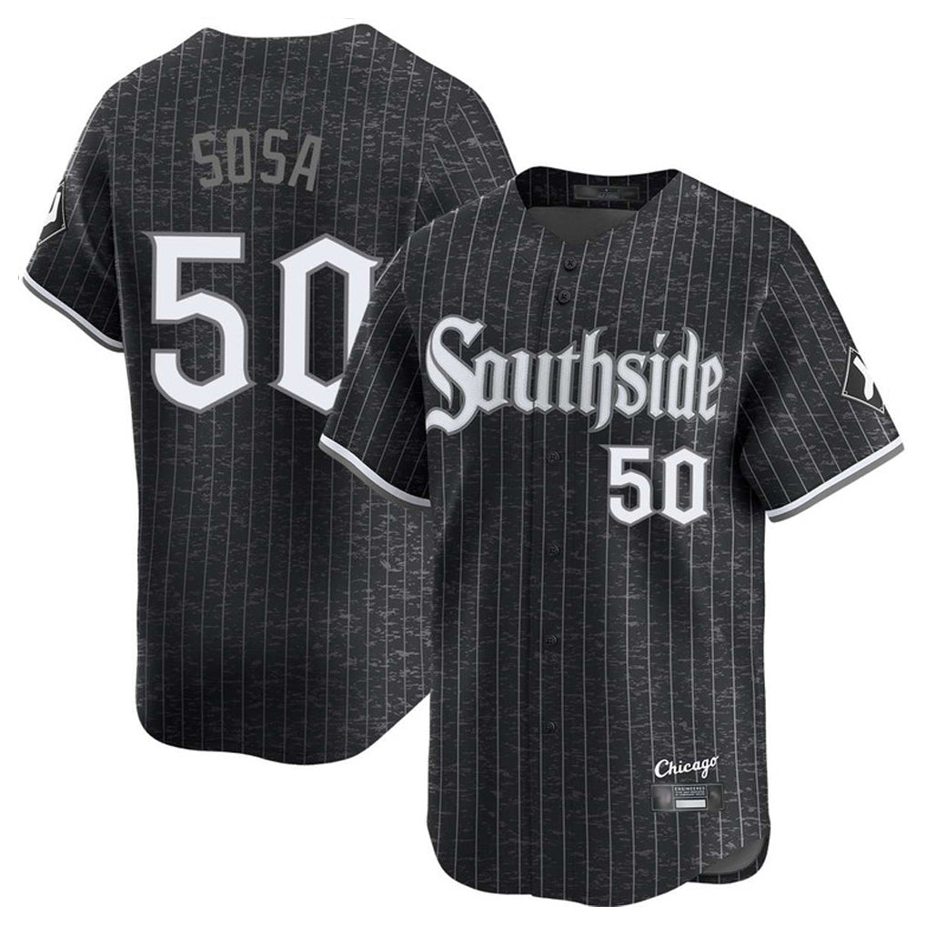 TRASK C.White Sox #50 Lenyn Sosa Player Black City Connect Limited Home Stitched Jerseys