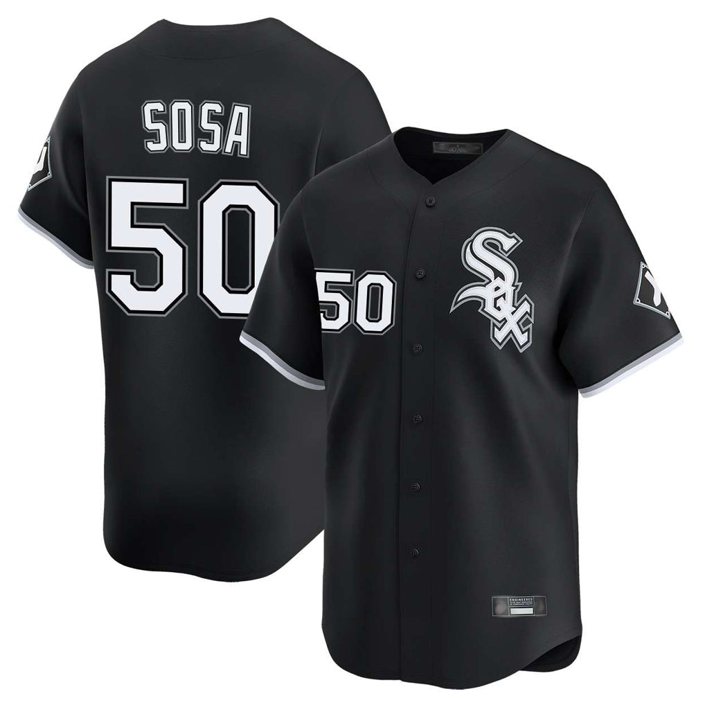 TRASK C.White Sox #50 Lenyn Sosa Player Black Limited Home Stitched Jerseys