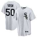TRASK C.White Sox #50 Lenyn Sosa Player White Stripe Home Game Stitched Jerseys