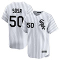 TRASK C.White Sox #50 Lenyn Sosa Player White Stripe Limited Home Stitched Jerseys