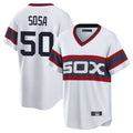 TRASK C.White Sox #50 Lenyn Sosa Player White T-shirt Home Game Stitched Jerseys