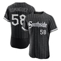TRASK C.White Sox #58 Seranthony Dom¨ªnguez Player Black City Connect Limited Elite Home Stitched Jerseys