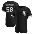 TRASK C.White Sox #58 Seranthony Dom¨ªnguez Player Black Limited Elite Home Stitched Jerseys