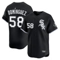 TRASK C.White Sox #58 Seranthony Dom¨ªnguez Player Black Limited Home Stitched Jerseys