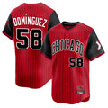 TRASK C.White Sox #58 Seranthony Dom¨ªnguez Player Red City Connect Limited Home Stitched Jerseys