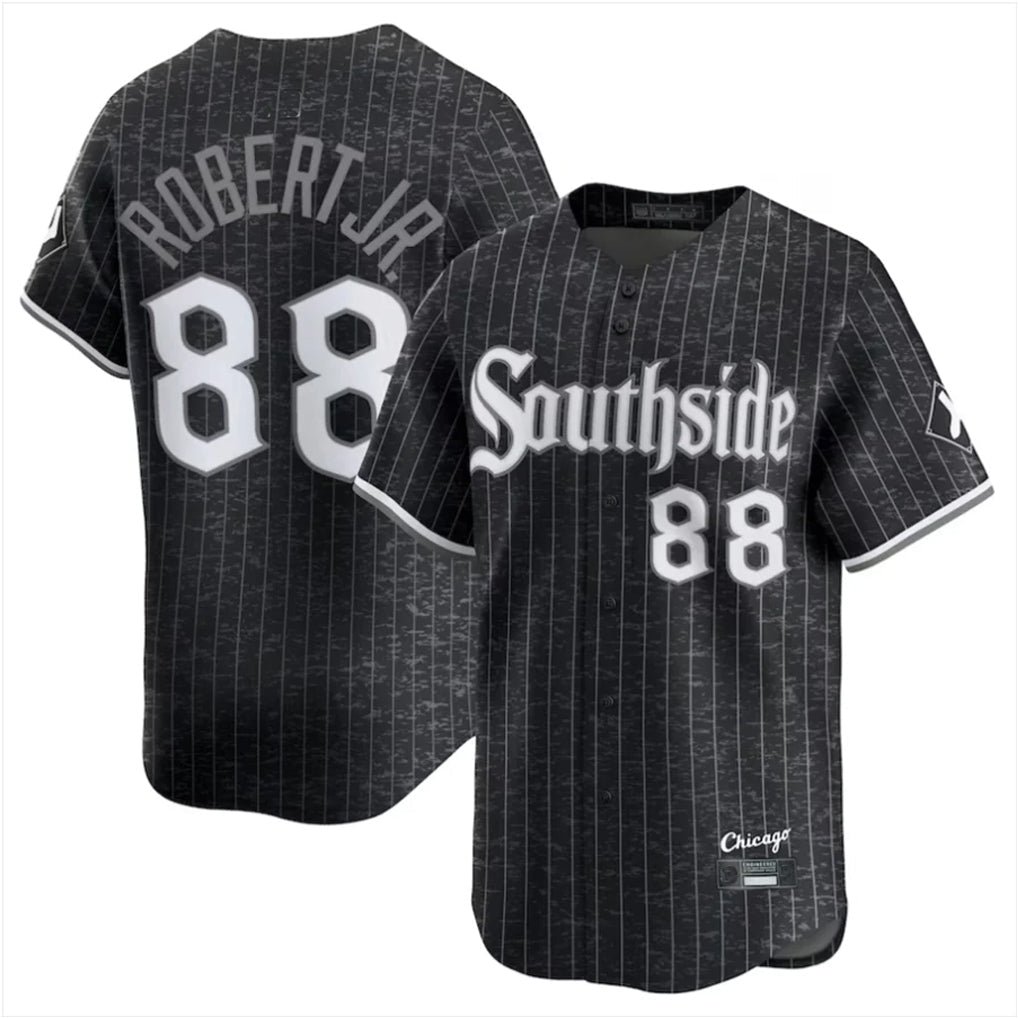 TRASK C.White Sox #88 Luis Robert Jr Player Black City Connect Limited Home Stitched Jerseys