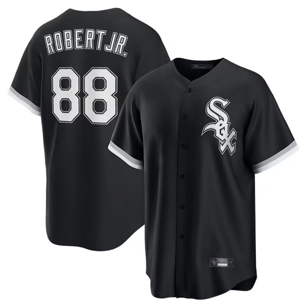 TRASK C.White Sox #88 Luis Robert Jr Player Black Home Game Stitched Jerseys