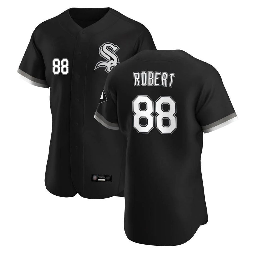 TRASK C.White Sox #88 Luis Robert Jr Player Black Limited Elite Home Stitched Jerseys