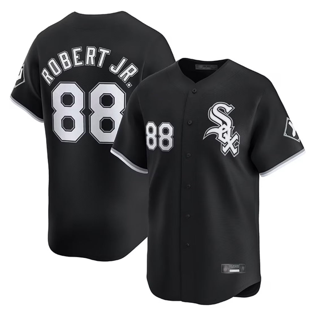 TRASK C.White Sox #88 Luis Robert Jr Player Black Limited Home Stitched Jerseys