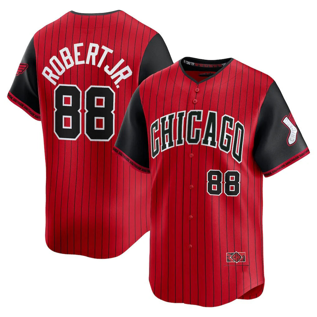 TRASK C.White Sox #88 Luis Robert Jr Player Red City Connect Limited Home Stitched Jerseys
