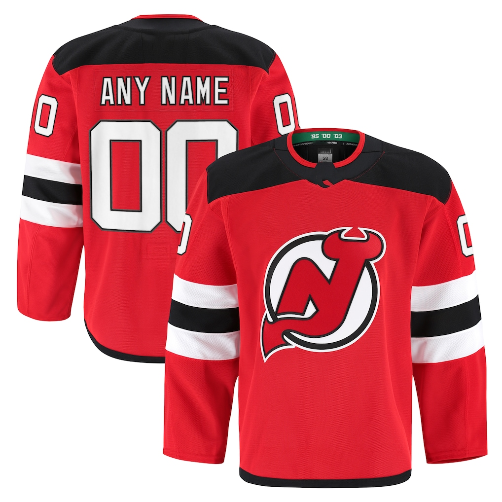 TRASK Cheap NJ.Devils Red Home Authentic Pro Jerseys