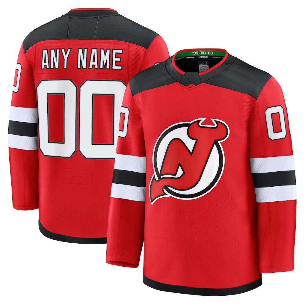 TRASK Cheap NJ.Devils Red Home Premium Jerseys