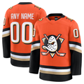 TRASK Custom A.Ducks Orange Home Authentic Pro Jerseys