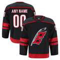 TRASK Custom C.Hurricanes Black Home Authentic Pro Stitched Jerseys