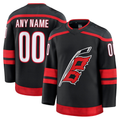 TRASK Custom C.Hurricanes Black Home Premium Stitched Jerseys