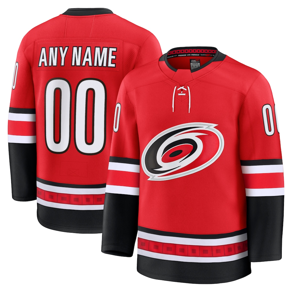 TRASK Custom C.Hurricanes Red Alternate Premium Stitched Jerseys