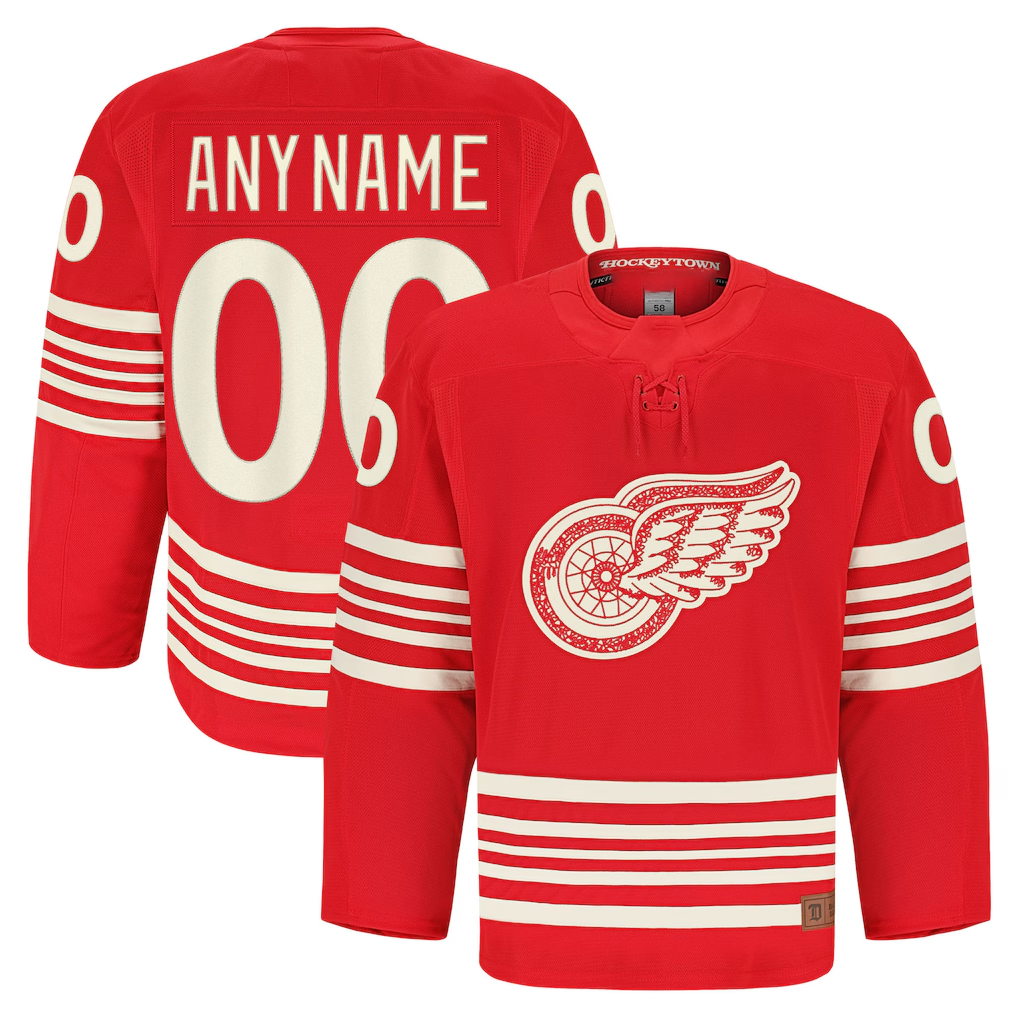 TRASK Custom DR.Wings Red Anniversary Authentic Pro Jerseys