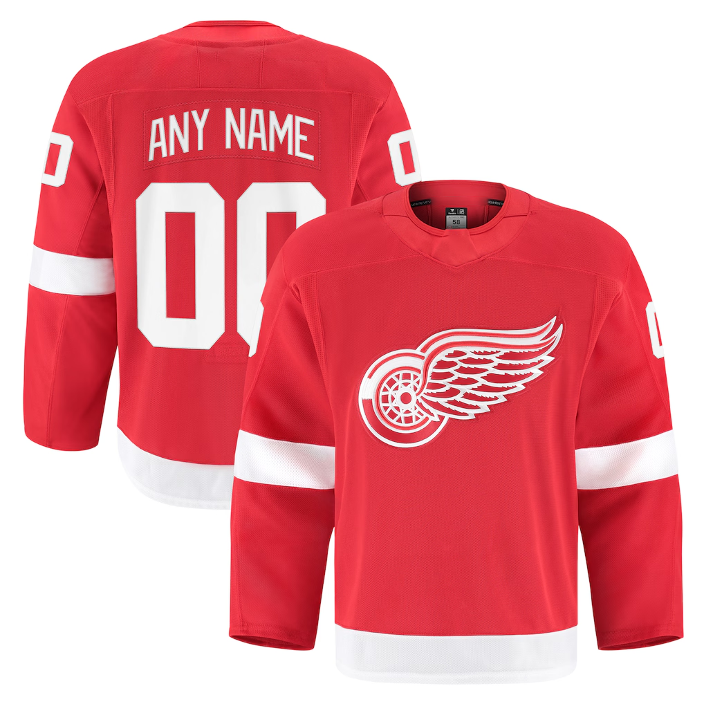 TRASK Custom DR.Wings Red Home Authentic Pro Jerseys