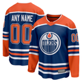 TRASK Custom E.Oilers Royal Home Breakaway Jerseys