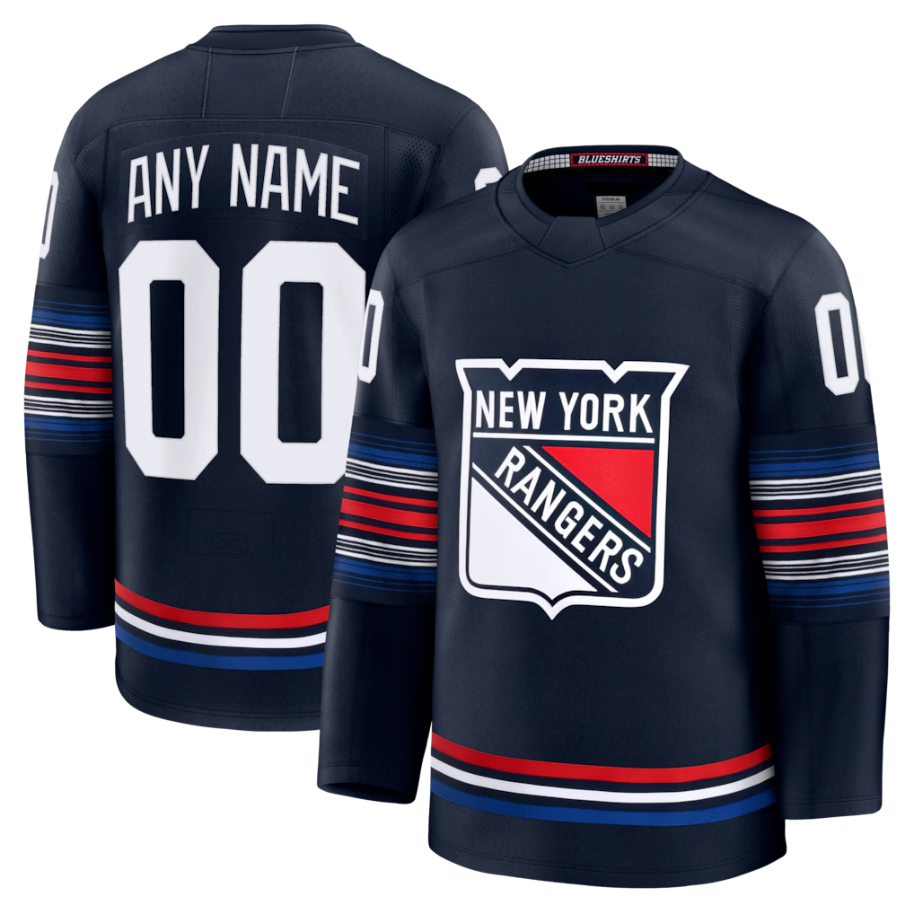 TRASK Custom NY.Rangers Navy Alternate Premium Jerseys