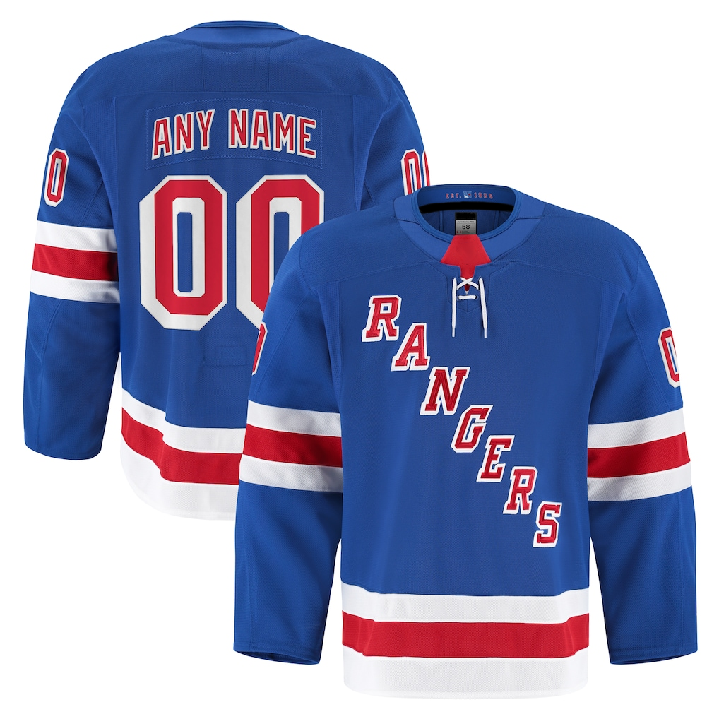 TRASK Custom NY.Rangers Royal Home Authentic Pro Jerseys