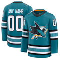 TRASK Custom SJ.Sharks Teal Home Premium Jerseys
