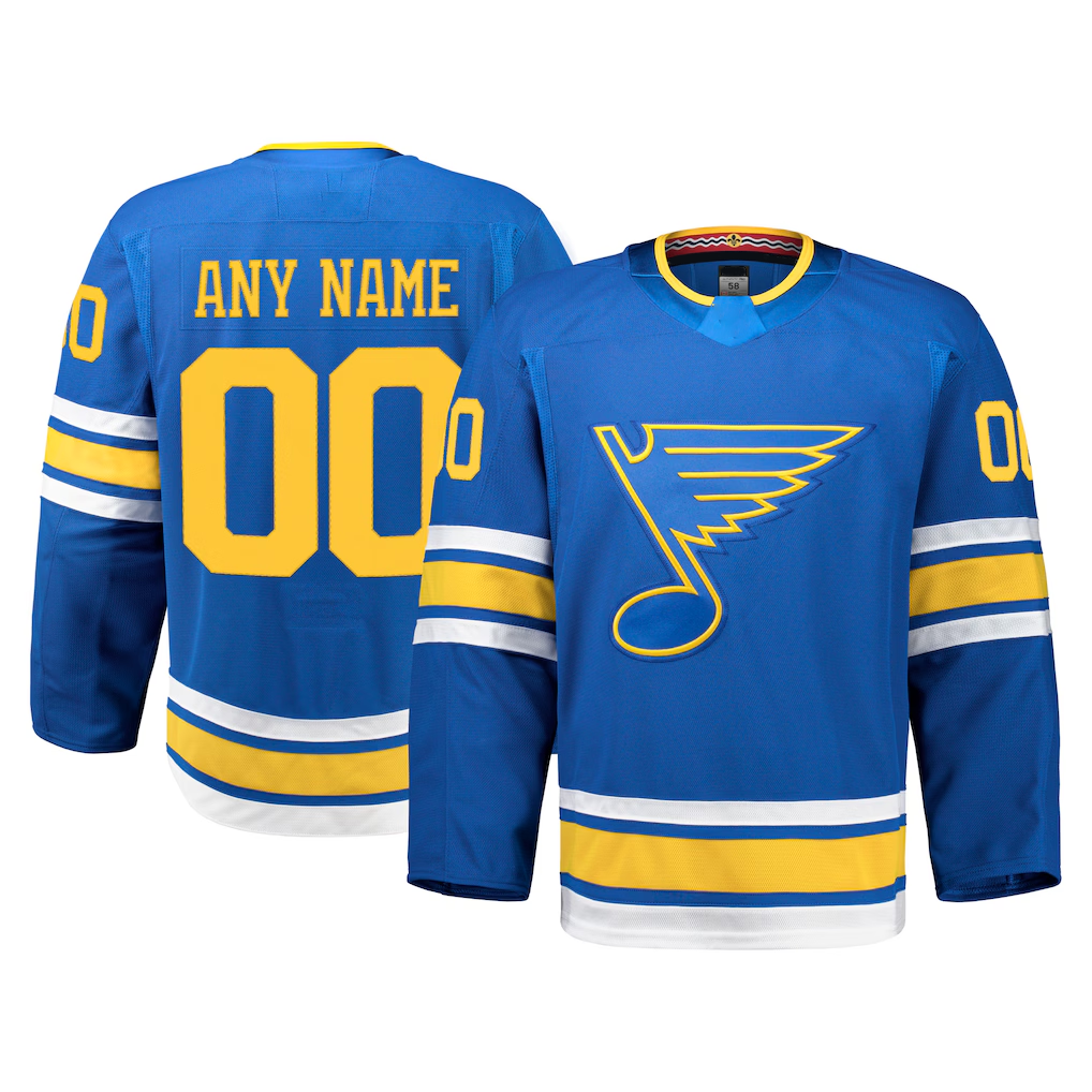 TRASK Custom SL.Blues Blue Home Authentic Pro Jerseys