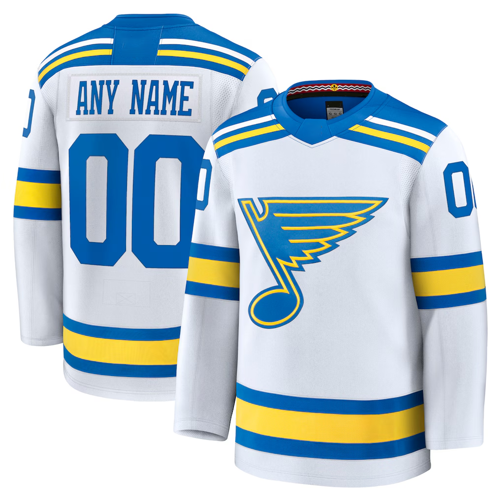 TRASK Custom SL.Blues White Away Premium Jerseys