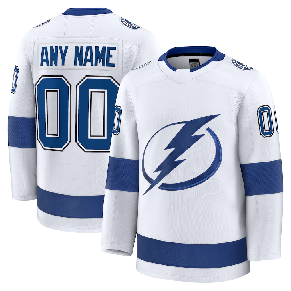 TRASK Custom TB.Lightning White Away Premium Jerseys