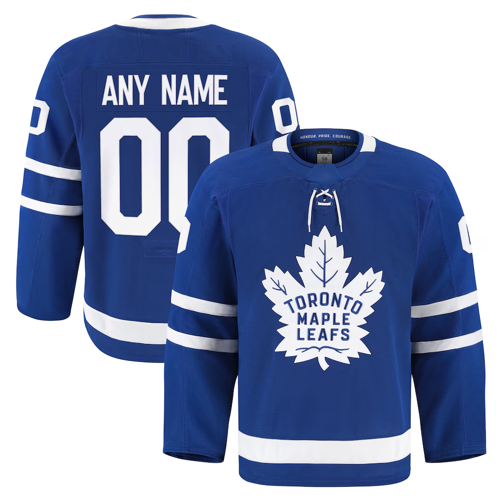 TRASK Custom TM.Leafs Blue Home Authentic Pro Jerseys