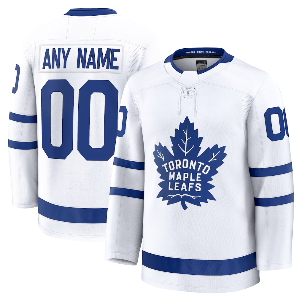 TRASK Custom TM.Leafs White Away Premium Jerseys