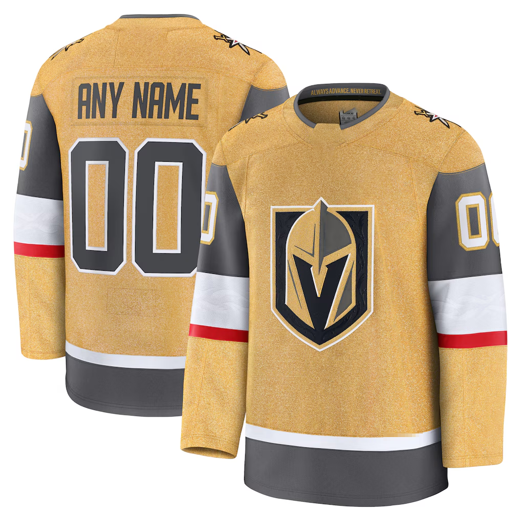 TRASK Custom VG.Knights Gold Home Premium Jerseys