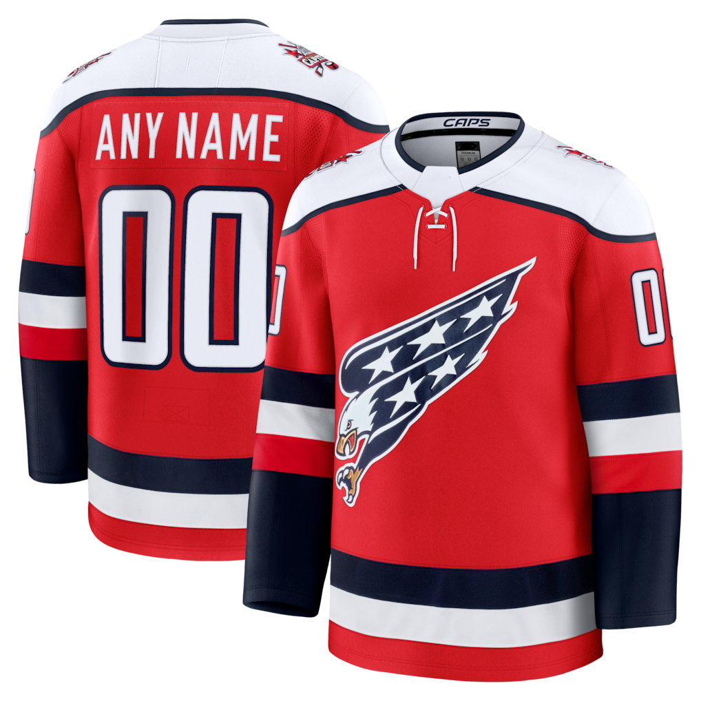 TRASK Custom W.Capitals Red Alternate Premium Jerseys