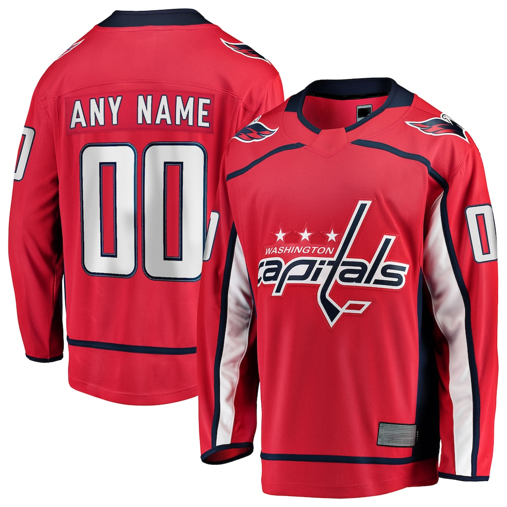 TRASK Custom W.Capitals Red Home Breakaway Jerseys