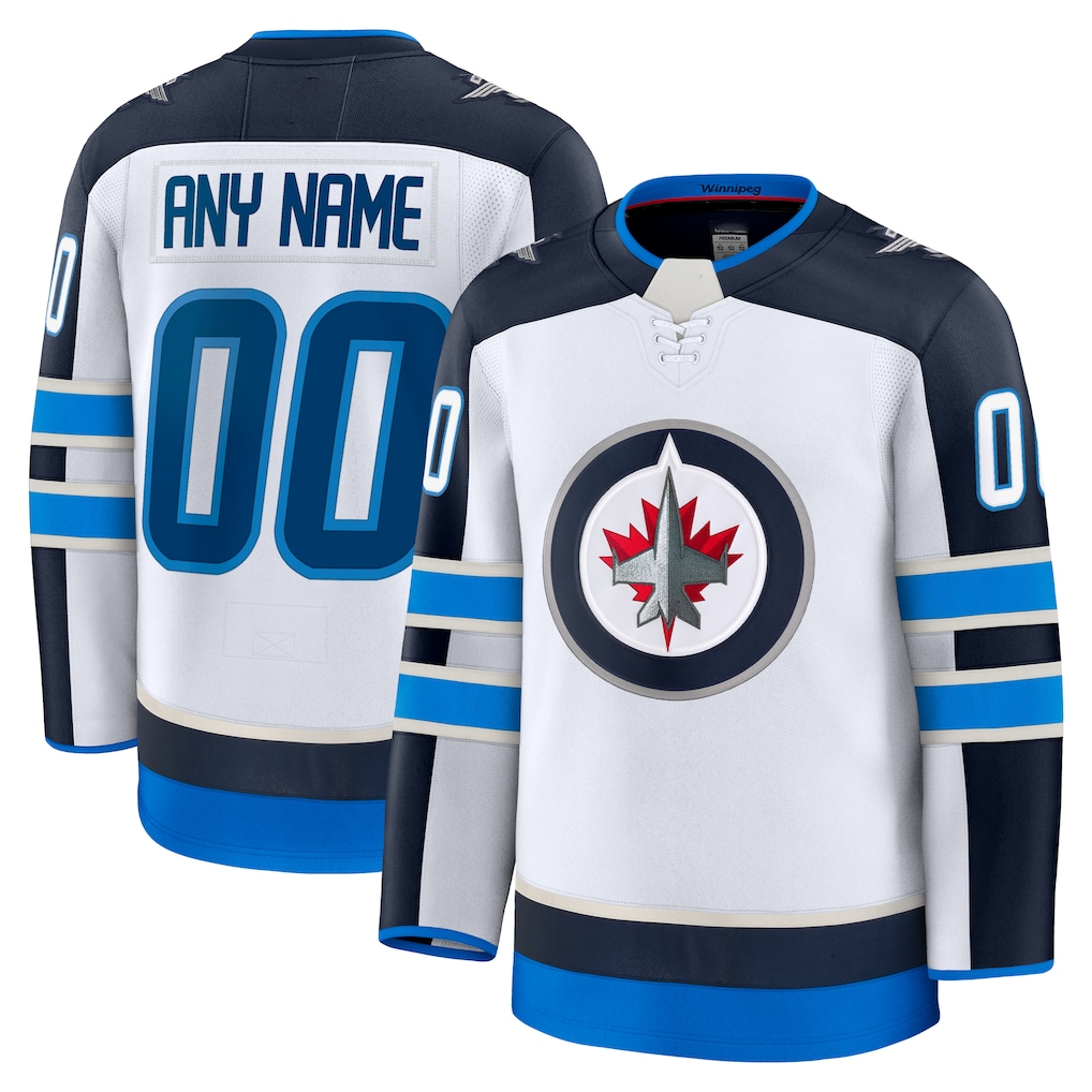 TRASK Custom W.Jets White Away Premium Jerseys