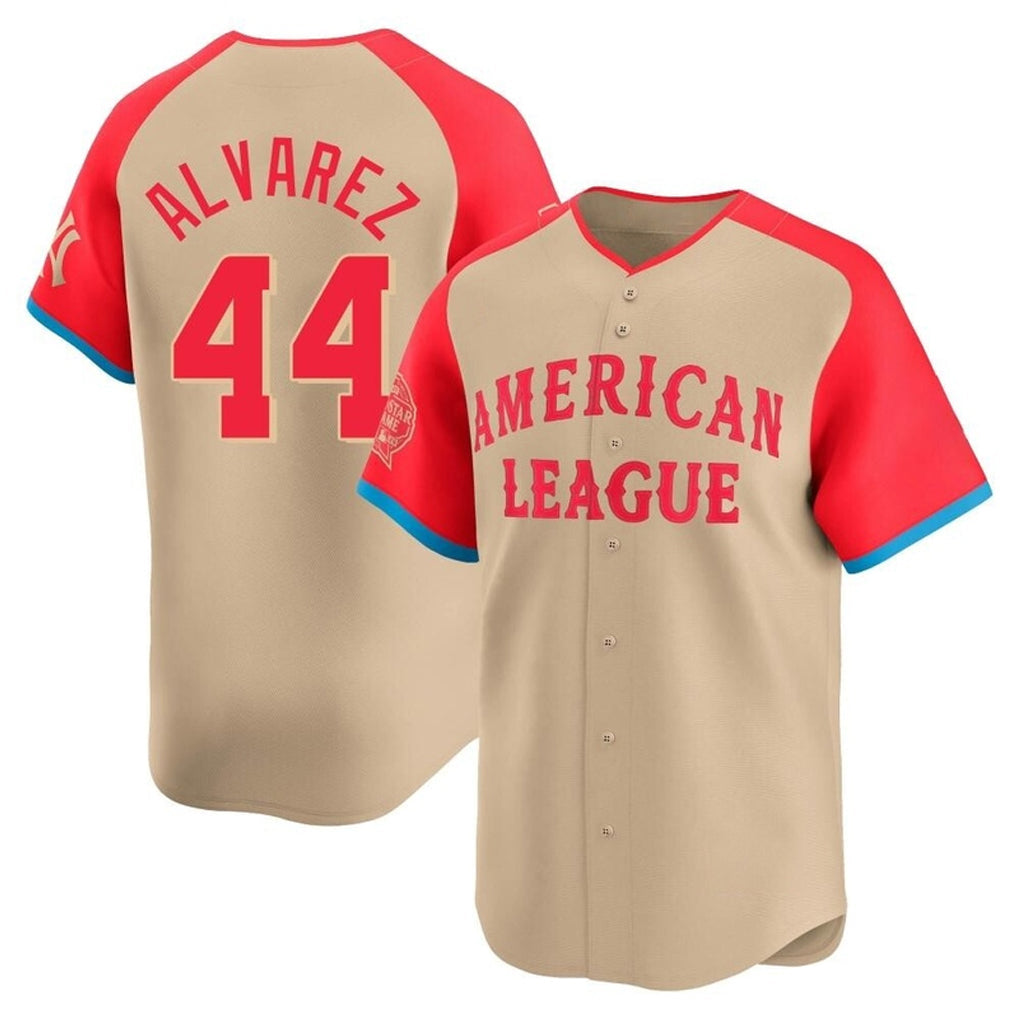 TRASK H.Astros #44 Yordan Alvarez Player Cream American League All-Star Game Limited Stitched Jerseys