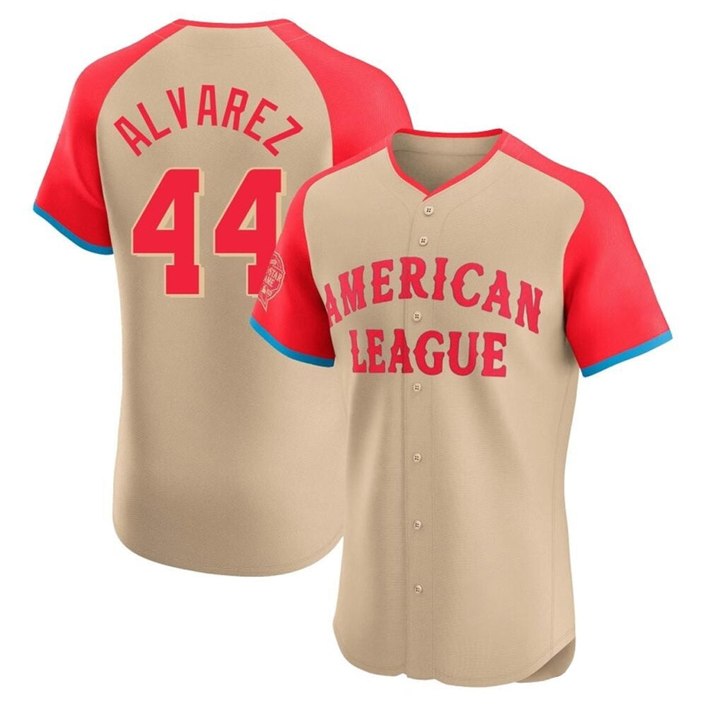 TRASK H.Astros #44 Yordan Alvarez Player Cream American League All-Star Limited Elite Home Stitched Jerseys