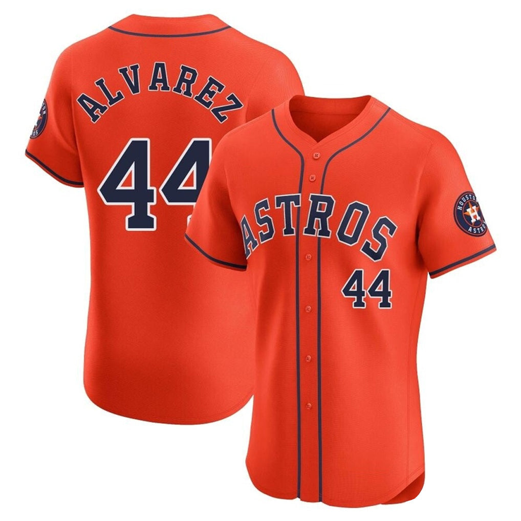 TRASK H.Astros #44 Yordan Alvarez Player Orange Home Limited Elite Stitched Jerseys
