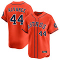 TRASK H.Astros #44 Yordan Alvarez Player Orange Home Limited Stitched Jerseys