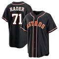 TRASK H.Astros #71 Josh Hader Player Black Fashion Out Home Game Stitched Jerseys