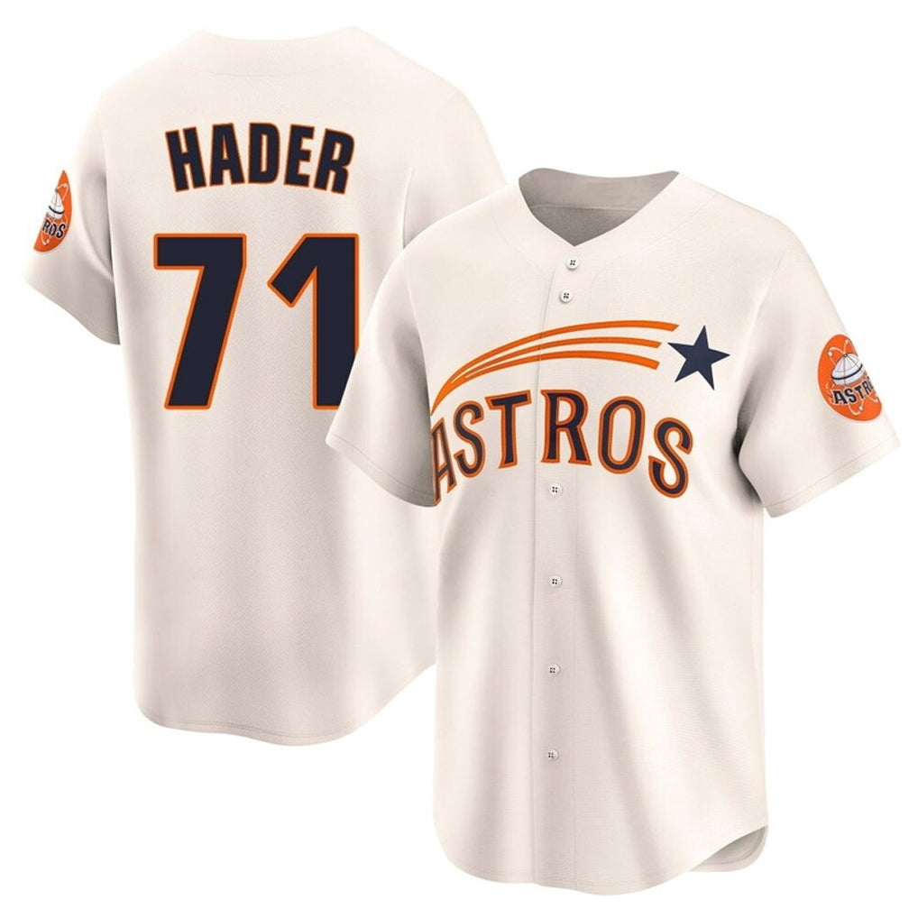 TRASK H.Astros #71 Josh Hader Player Cream Throwback Cooperstown Collection Limited Stitched Jerseys