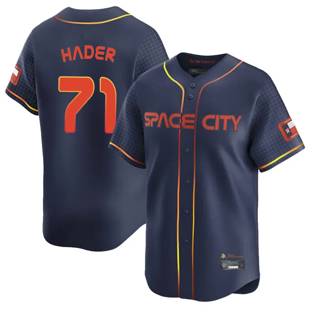 TRASK H.Astros #71 Josh Hader Player Navy City Connect Limited Home Stitched Jerseys