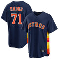 TRASK H.Astros #71 Josh Hader Player Navy Home Game Stitched Jerseys