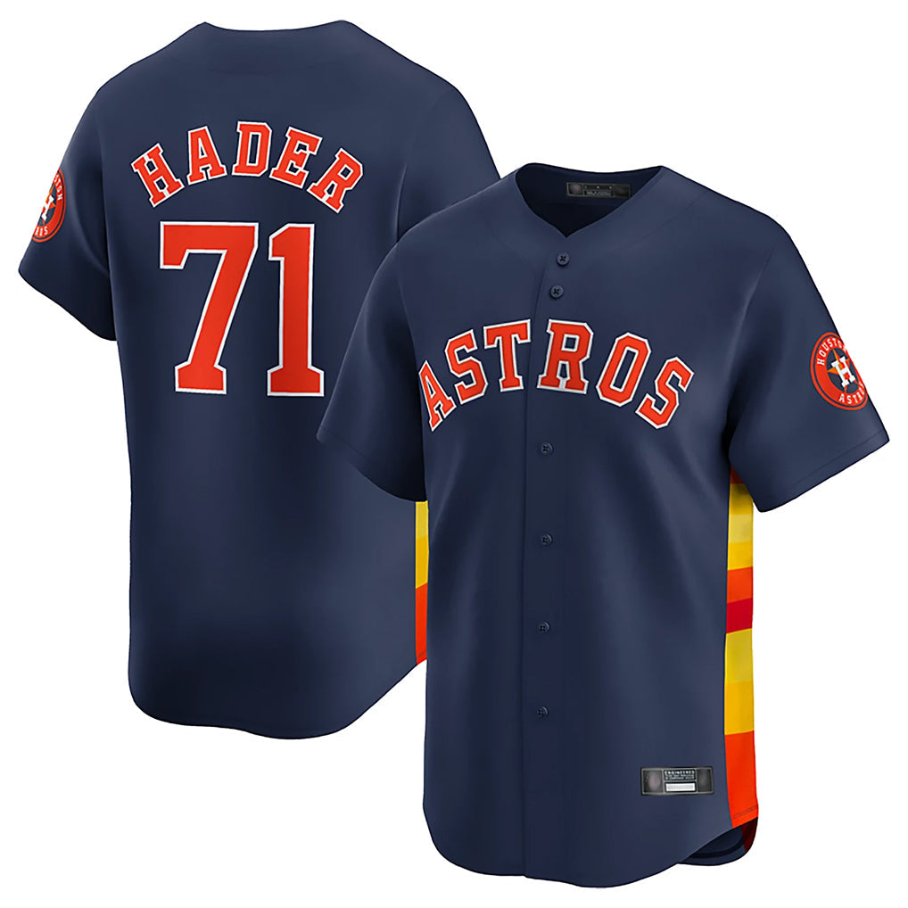 TRASK H.Astros #71 Josh Hader Player Navy Limited Home Stitched Jerseys