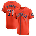 TRASK H.Astros #71 Josh Hader Player Orange Home Limited Elite Stitched Jerseys
