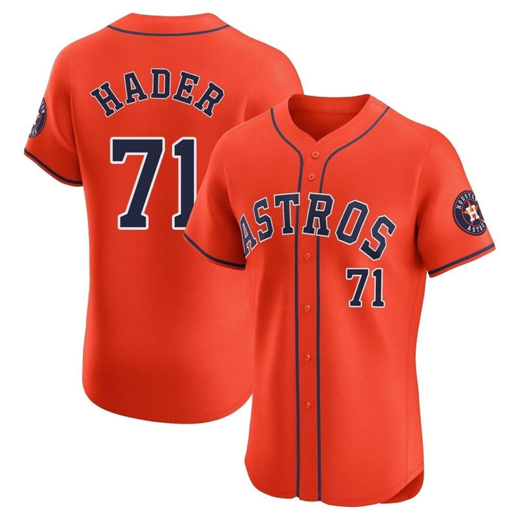 TRASK H.Astros #71 Josh Hader Player Orange Home Limited Elite Stitched Jerseys