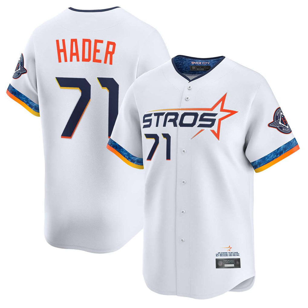 TRASK H.Astros #71 Josh Hader Player White City Connect Limited Home Stitched Jerseys